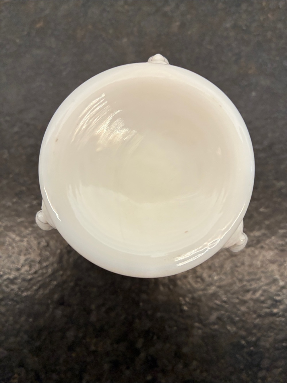 Vintage Westmoreland Milk Glass Swan and Cattails Toothpick Holder - Picture 4 of 7